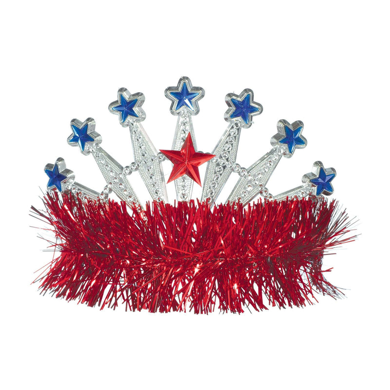 Red, White And Blue Tiara 4in  x 5in 1/ct