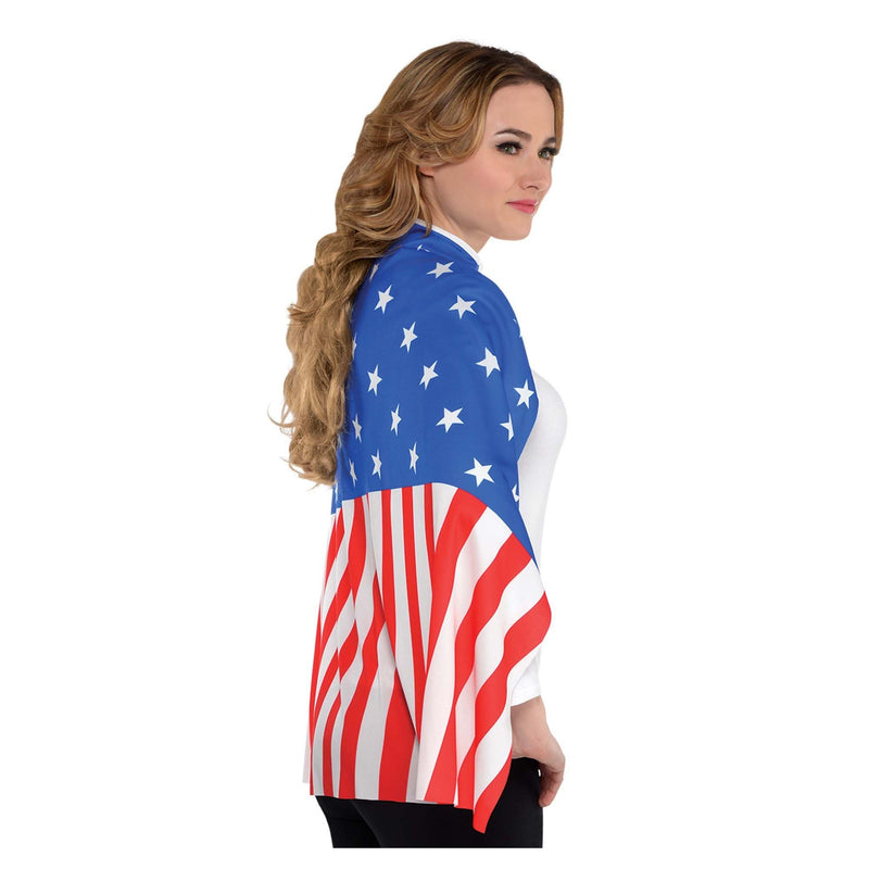 Red, White And Blue Cape one size 1/ct