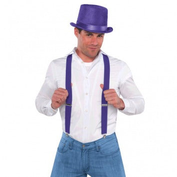 Purple Suspenders - One Size