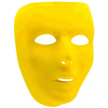 Yellow Full Face Mask 6 1/4in x 7 3/4in