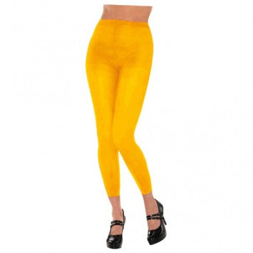 Yellow Footless Tights - One Size