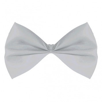 Silver Bow Tie 3 1/4in x 6in