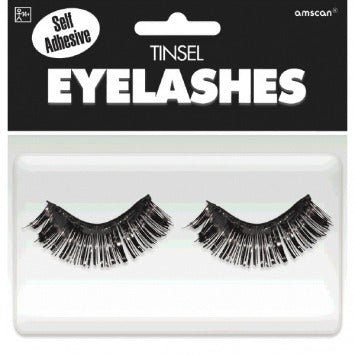 Black Tinsel Eyelashes 1/2in x 1in