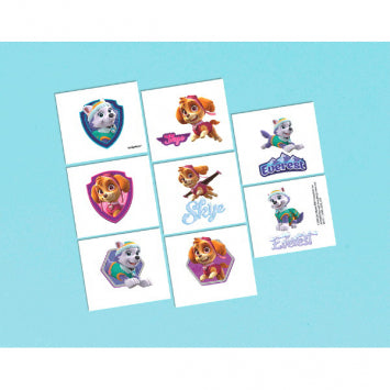 Paw Patrol™ Girl Tattoo Favors 2in x 1 3/4in 8/ct