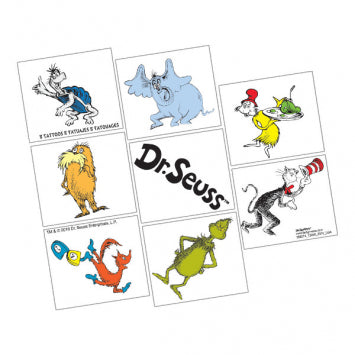 Dr. Seuss Tattoos 2in x 1 3/4in  8/ct