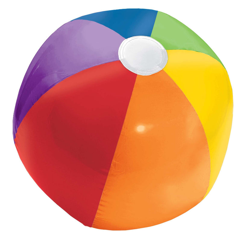 Inflatable Beach Ball - Rainbow 13in Dia 1/ct