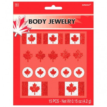 Canada Day Body Jewelry 15/ct