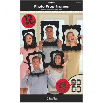 Photo Booth Frame Props - Black 12/ct