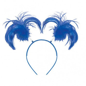 Blue Ponytail Headbopper 8in x 5in