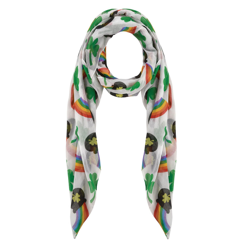 St. Patrick's Day Rainbow Scarf - Rainbow 60in x 3 3/4in 1/ct