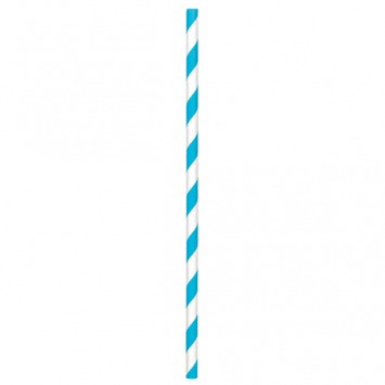 Paper Straws, Low Count - Caribbean 7 3/4in 24/ct