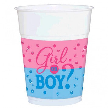 Girl or Boy? Plastic Cups 16 oz 25/ct