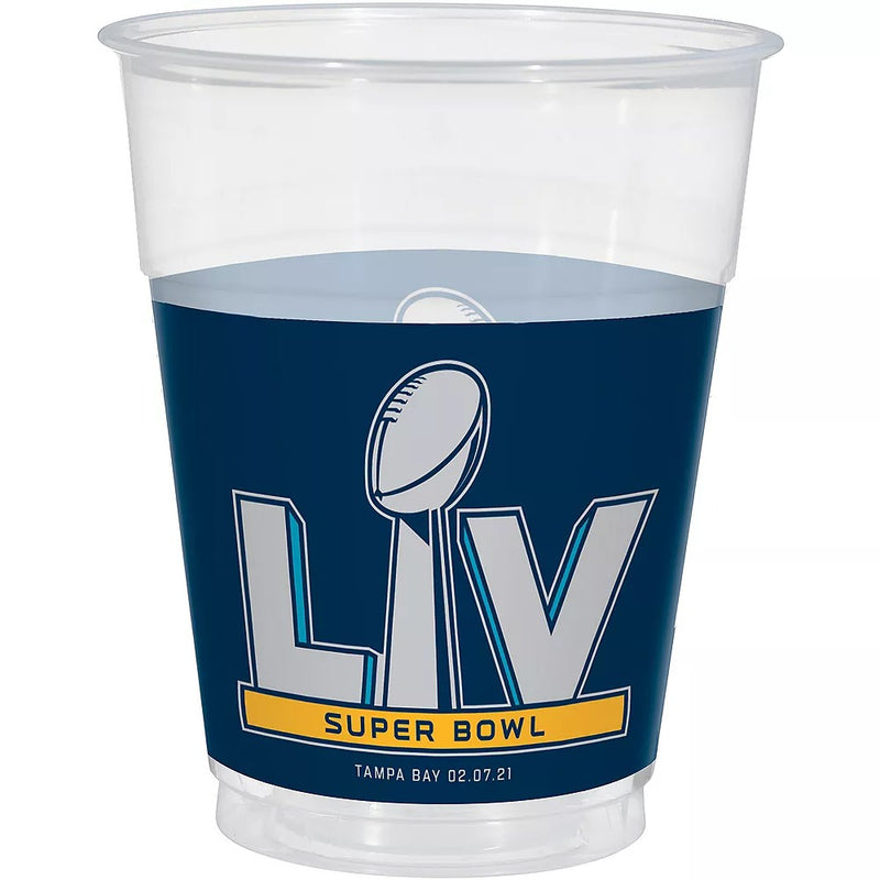 Super Bowl LV Plastic Cups 16oz 25/ct