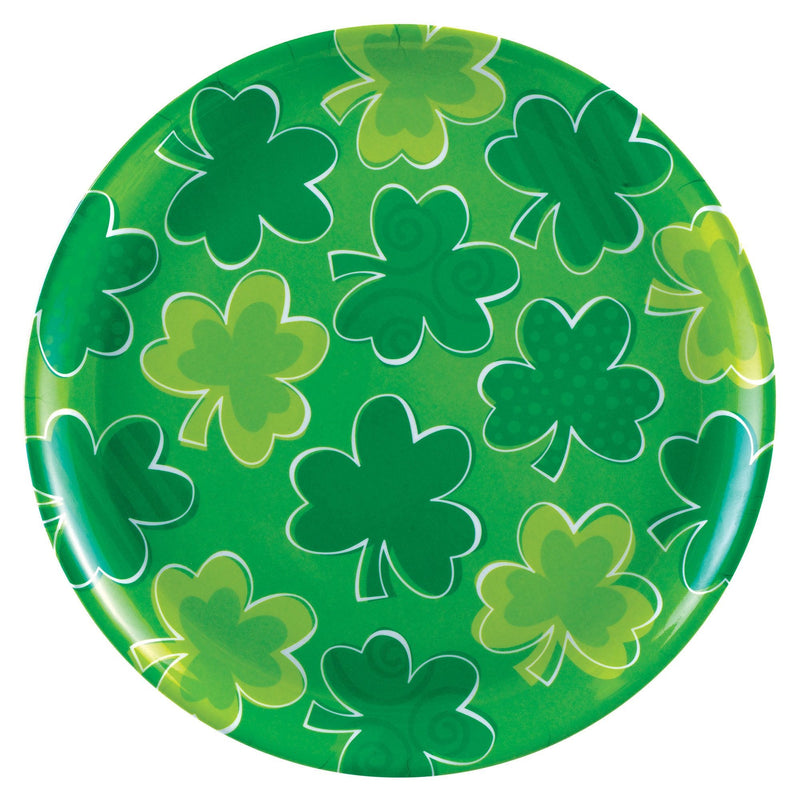 St. Patrick's Day Round Plastic Platter 13 1/2in 1/ct