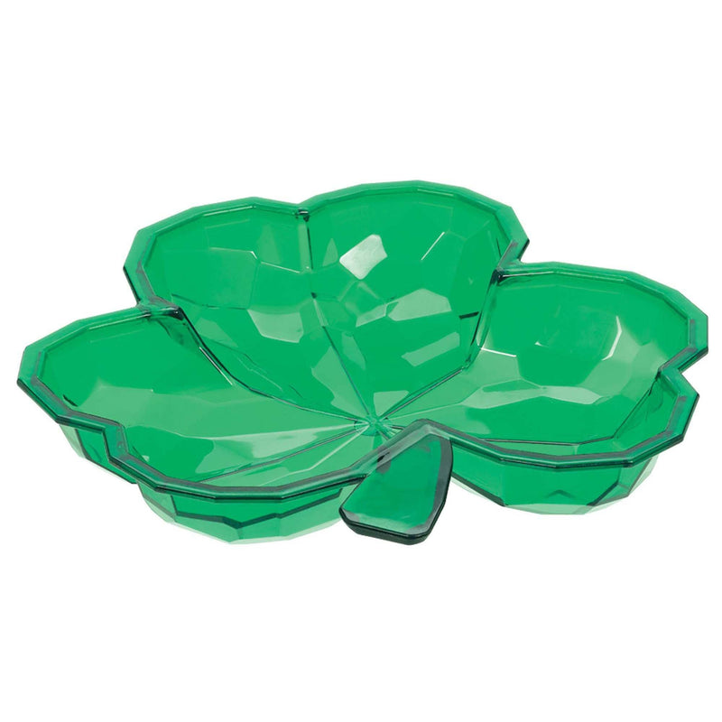 Small Plastic Shamrock Bowl 8 1/2in x 8 1/2in 1/ct