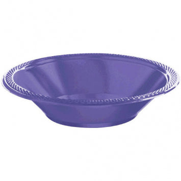 New Purple Plastic Bowls, 12oz. 20/CT