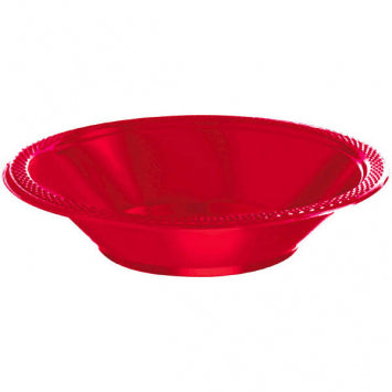 Apple Red Plastic Bowls, 12oz. 20/ct
