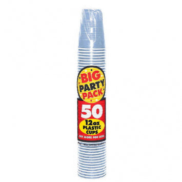 Pastel Blue Big Party Pack Plastic Cups, 12 oz. 50/ct