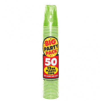 Kiwi Big Party Pack Plastic Cups, 12 oz. 50/CT