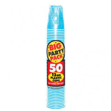 Caribbean Big Party Pack Plastic Cups, 12 oz 50/ct