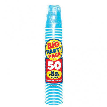 Caribbean Big Party Pack Plastic Cups, 16 oz 50/ct