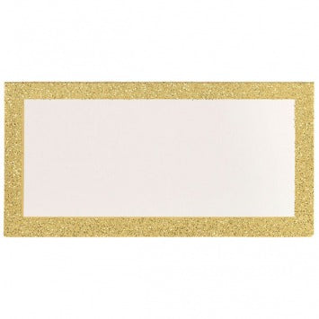 Place Cards - Gold Glitter 2in x 4in 50/ct