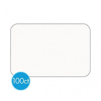 Plain White Name Tags,  2 1/4in x 3 1/4in 100ct