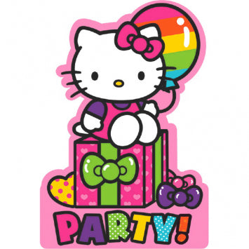 Hello Kitty Rainbow Invitations 8/ct