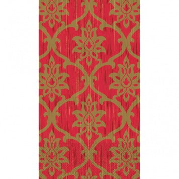 Festive Damask Guest Towels 16/ct