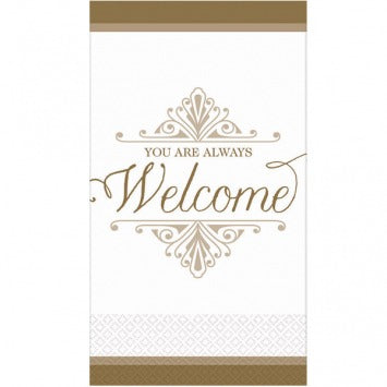 Welcome Reception Gold Premium Guest Towels 16/ct