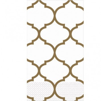 Lattice Gold Premium Guest Towels 16/ct