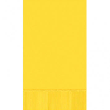 Sunshine Yellow 3-Ply Guest Towels 16/ct