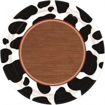 Yeehaw Round Plates, 7in 8/ct