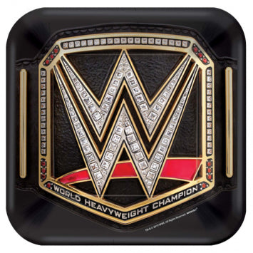 WWE® Smash 7in Square Plates 8/ct