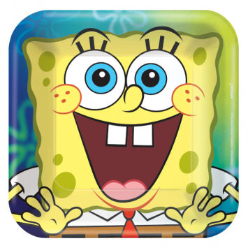 SpongeBob© 7in Square Plates 8/ct