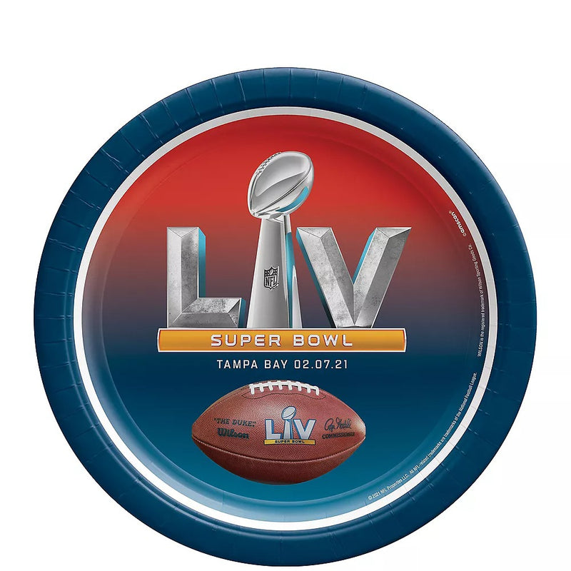 Super Bowl LV Plates 7in 8/ct