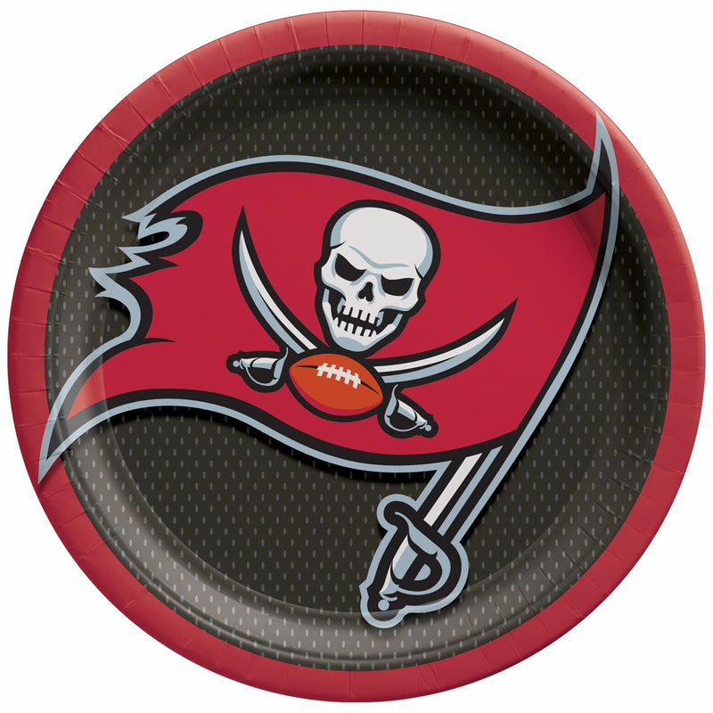 Tampa Bay Buccaneers 9" Plates 8/ct