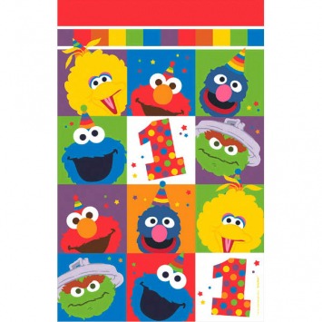 Sesame Street® Elmo Turns One Plastic Table Cover 54in x 96in