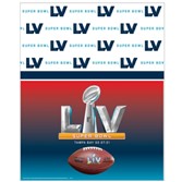 Super Bowl LV Plastic Tablecover 54in x 96in 1/ct