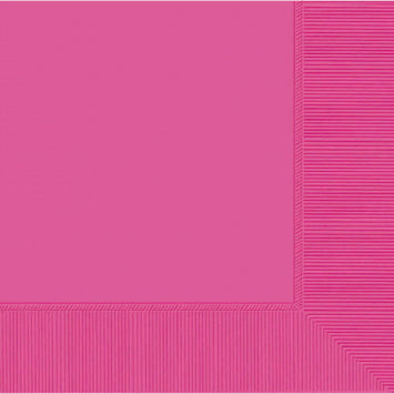 Bright Pink 3-Ply Luncheon Napkins 50/CT