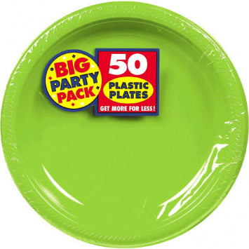 Kiwi Big Party Pack Plastic Plates, 10 1/4" 50/CT