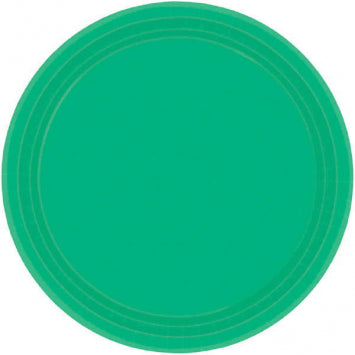 Festive Green Paper Plates, 7in 20/ct
