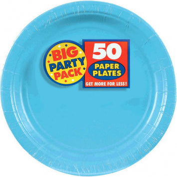 Caribbean Big Party Pack Paper Plates, 9in 50/ct