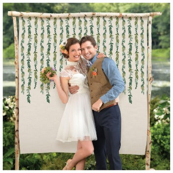 Love and Leaves Canvas Backdrop 64 9/10in x 62in