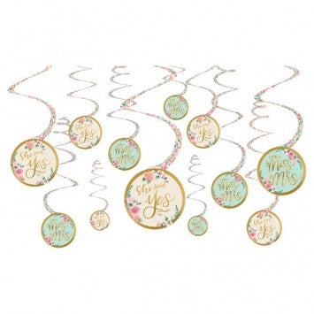 Mint To Be Value Pack Spiral Decorations 12/ct