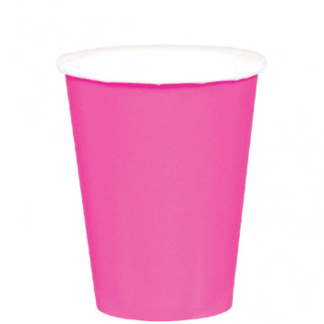 Bright Pink Paper Cups, 9oz 20/CT