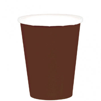 Chocolate Brown Paper Cups, 9oz. 20/CT