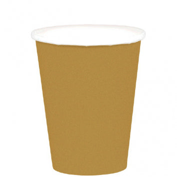 Gold Paper Cups, 9oz. 20/CT