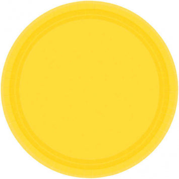 Sunshine Yellow Paper Plates, 10 1/2" 20/ct