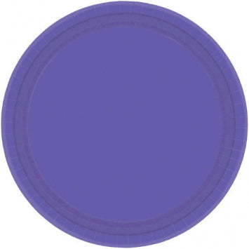 New Purple Paper Plates, 10 1/2" 20/CT